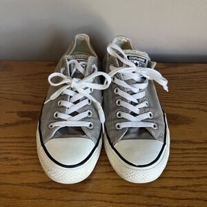CONVERSE All Star Men's 7 Women's 9 Gray White Athletic Lace Up Shoes Sneakers